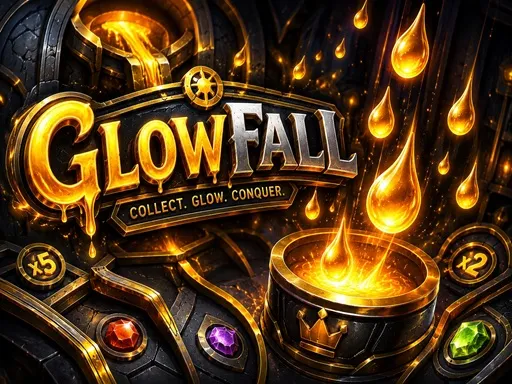 GlowFall - Gold Drop Catch Game | Play Now