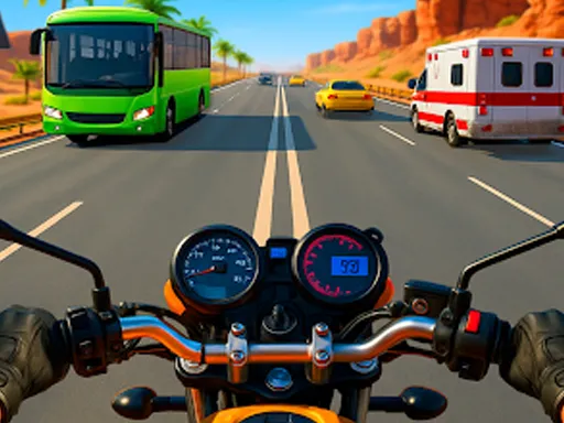 Highway Traffic Racer 3D - Free Online Bike Racing Game