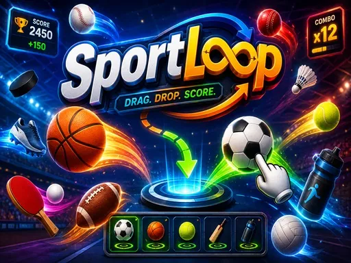SportsLoop – العب الآن، لعبة ألغاز رياضية مجانية على الإنترنت